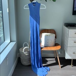 Zara purple long knit dress